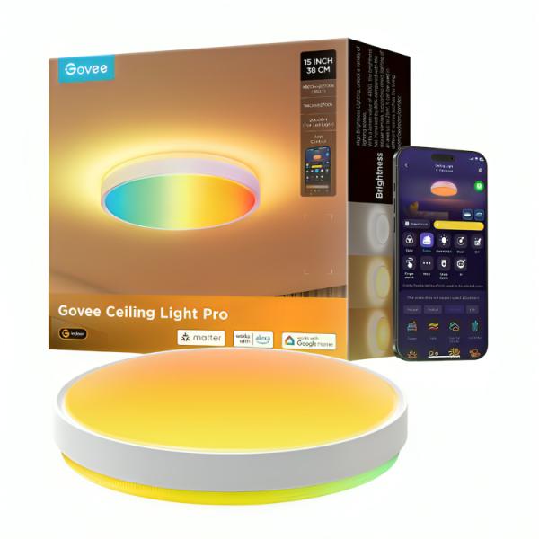 Lampara Techo Govee H60a6 15" RGBICWW LED Control App