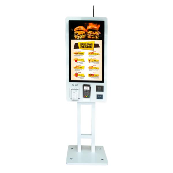 Kiosco Transaccional Punto de Venta Sat America KT32AC Core I5 11VA Gen 8g/128gb P32 SATKT32ACC5-11G8S - Blanco