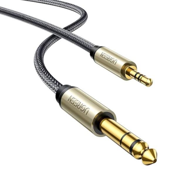 Cable Ugreen AV127 3.5mm a 6.35mm Trs Estereo 2M 10628 - Gris