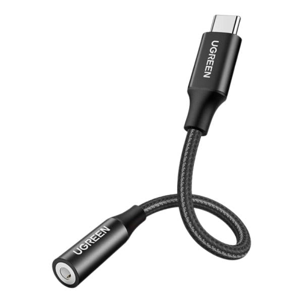 Cable Ugreen AV142 USB-C Macho a 3.5mm Hembra Audio 0.1m 70858 - Negro