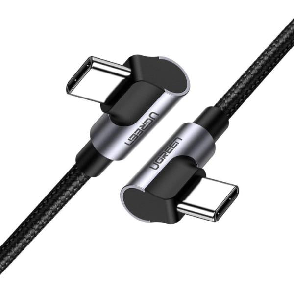 Cable Ugreen US323 USB-C Angulado 2M Negro