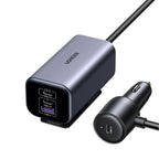 Cargador Carro UGREEN EC706 150W GAN 3x USB-C + 1x USB-A