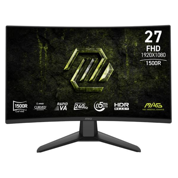Monitor Gaming Msi Mag 274CF X24 27" Curva 1500R 1920X1080 240HZ Va Rápido Freesync Displayport / HDMI 9S6-3CF51T-004 - Negro