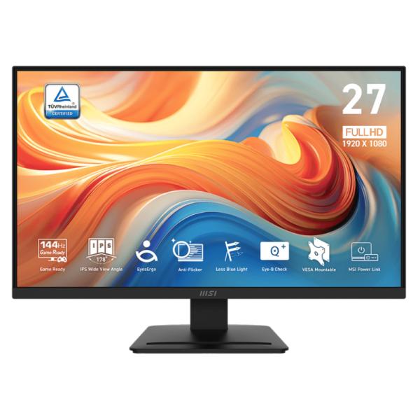 Monitor Msi PRO MP273L E14 27" Plana 1920X1080 144HZ IPS Freesync HDMI / VGA 9S6-3PE2CH-005 - Negro