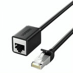 Cable de Extensión Ethernet Ugreen NW112 Cat 6 F/utp RJ45 Macho a Hembra 0.5 M 11278 - Negro