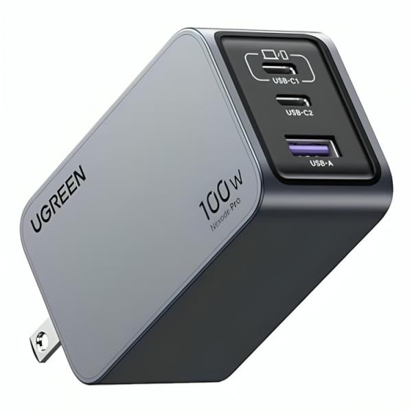 Cargador UGREEN Nexode PRO X757 100W 3 Puertos Carga Rápida