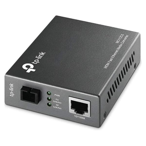 Adaptador Convertidor TP Link Omada Mc112cs(un) Sc/upc RJ45 10/100mbps - Negro
