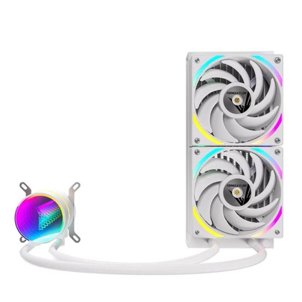 Enfriamiento Liquido Argb Formula V Line Oasis L240 Argb Wh 240MM Lga1700/am5 4 Pin PWM + 3 Pin Argb 4711401661382 - Blanco