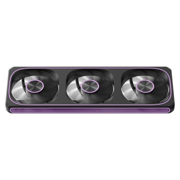 Abanico Argb Formula V Line Triple Fan Air Fusion 3 Bk 360MM 4 Pin PWM + 3 Pin Argb 4711401664321 - Negro