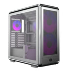 Case RGB Cooler Master Masterframe 600 Mesh Silver Mid Tower Ventiladores 3 (2x200mm + 1x120mm) con Vidrio Templado MF600M-SGNN-S01 - Plateado