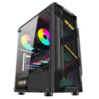 Case RGB Eagle Warrior Cg08q3ra003c Ventiladores 3 de 120MM Vidrio Lateral y Malla - Negro