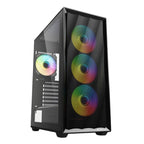 Case RGB Sharkoon VK4 Mid Tower Ventiladores 4 de 120MM con Vidrio Lateral 4044951044115 - Negro