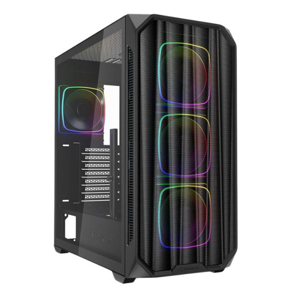 Case RGB Sharkoon AK5M mid tower ventiladores 4 de 120 mm con vidrio lateral 4044951041671 Imagen secundaria del producto