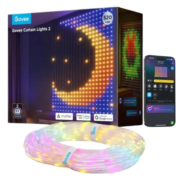 Cortina de Luces Govee Curtain Lights 2 H70b3 1.5m X 2M