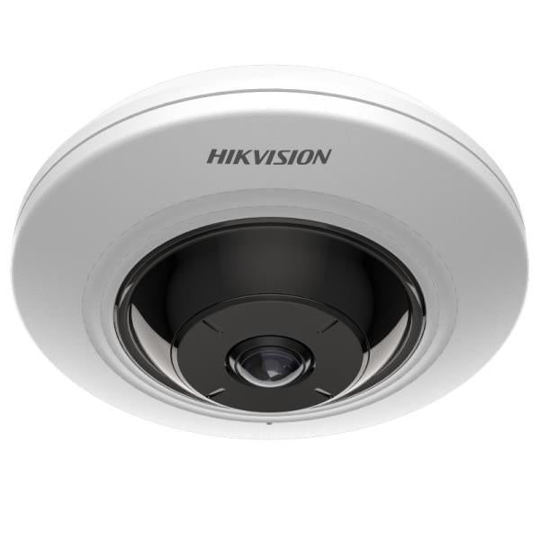 Cámara Fisheye Hikvision 5MP H.265+ IR 8m Audio Micrófono Incorporado