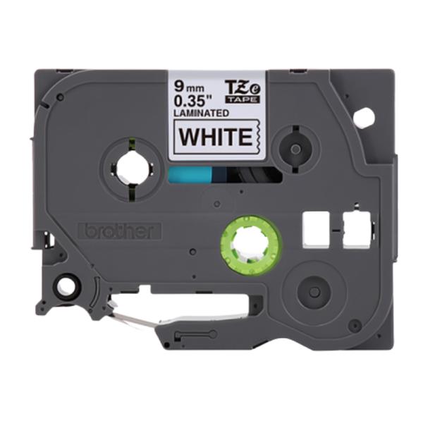 Cinta Laminada Brother TZE221 9mm x 8m Negro Sobre Blanco