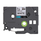 Cinta Laminada Brother TZE221 9mm x 8m Negro Sobre Blanco
