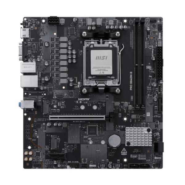 Tarjeta Madre Msi PRO B840M-B Socket AM5 Micro Atx DDR5 911-7E76-002 - Negro