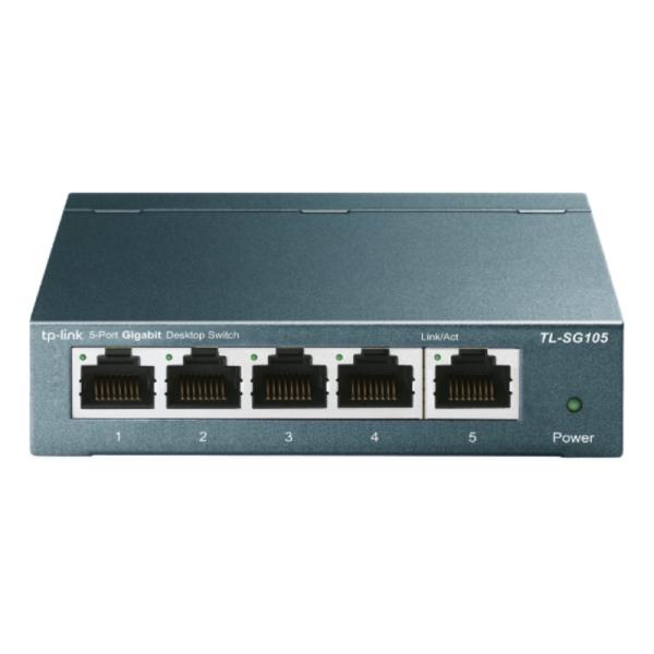 Switch TP Link 5 Puertos Gigabit RJ45 No Administrable TL-SG105