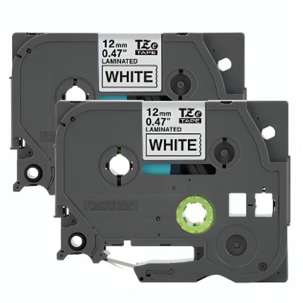 Brother cinta TZE2312PK 12 mm x 8M negro blanco 2 pack Imagen secundaria del producto