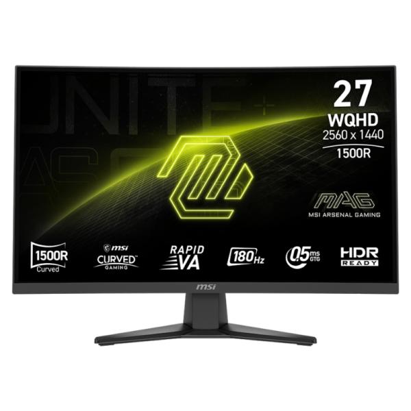 Monitor gaming MSI mag 275CQF E18 27 pulgadas curvo 1440P 180 Hz Imagen secundaria del producto