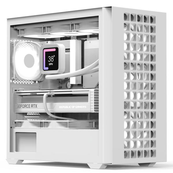 Case RGB Aerocool D302A-G-WT-V1 mini tower ventiladores 4 de 120 mm con vidrio lateral y malla frontal accs-ds04043.21 Imagen secundaria del producto