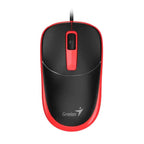 Mouse Genius DX-123 Alambrico USB-A 1200DPI 31010033402 - Negro/rojo