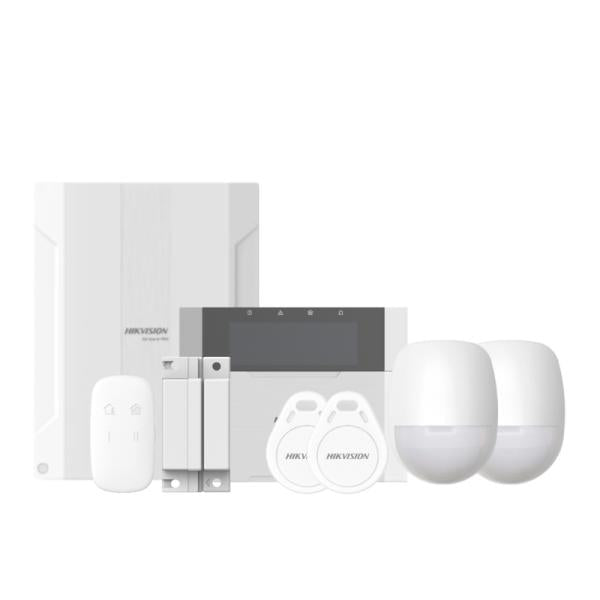 Kit de Alarma Cableada Hikvision Ds-pha64-kit-wb(b)(o-std) (e) Ax Hybrid PRO Kit 314300673 - Blanco