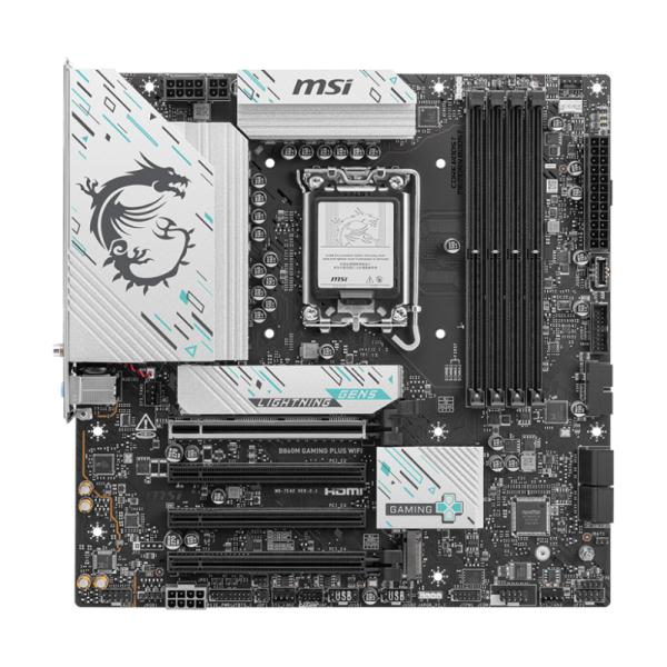 Tarjeta Madre Msi B860M Gaming Plus WIFI LGA1851 Atx DDR5 911-7E42-003 - Negro / Blanco