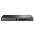 Switch TP Link Sg3210xhp-m2(un) 8 Puertos 2.5 Gbps 1 Puerto RJ45 1 Puerto Micro USB y 2 Ranuras Sfp+ 100/1000/2500 Mbps Adminsitrable - Negro