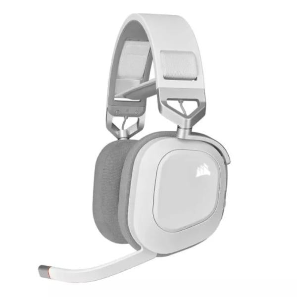 Headset Gaming RGB Corsair HS80 Inalambrico con Receptor CA-9011236-NA - Blanco/gris