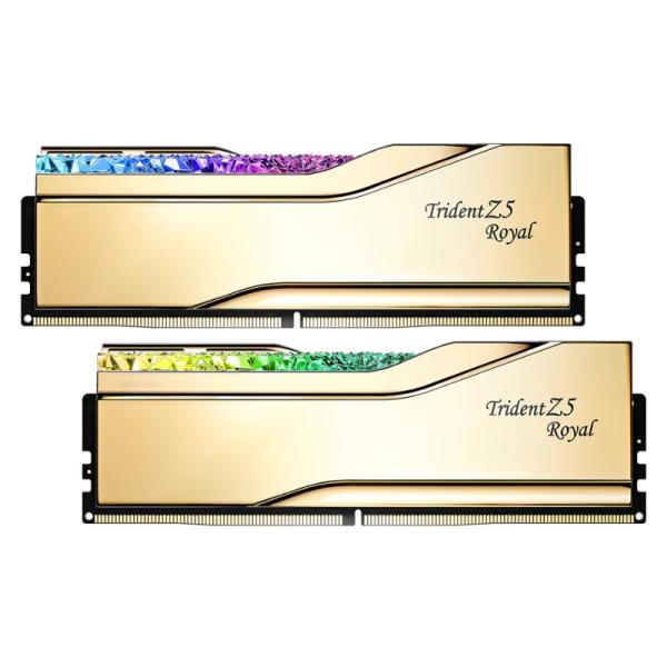Memoria RAM pc 32GB 2x16gb g skill trident Z5 royal DDR5 7200 MHz cl34-1.40v xmp F5-7200J3445G16GX2-TR5G Imagen secundaria del producto