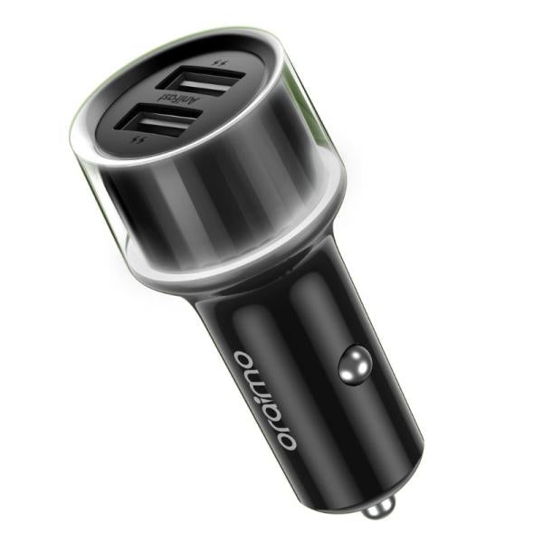 Cargador de Carro Oraimo Highway 15.5w 2 Puertos USB-A OCC-1152D - Negro
