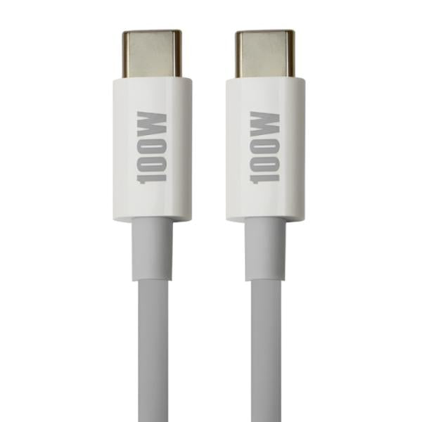 Cable USB-C a USB-C 3.1 Nova 100W FAD30818001C 1.8m - Blanco