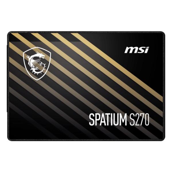 HD Interno Solido 960GB Msi Spatium S270 2.5" Sata III 500mb/s / 450mb/s S78-440P130-P83 - Negro