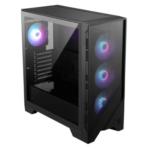 Case gaming RGB MSI mag forge 321R airflow mid tower ventiladores 4 de 120 mm con vidrio lateral 306-7G23R15-HH9 Imagen secundaria del producto