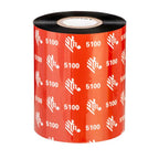 Ribbon Zebra 5100 Resina 89MM X 1,476 Pies Core 1"