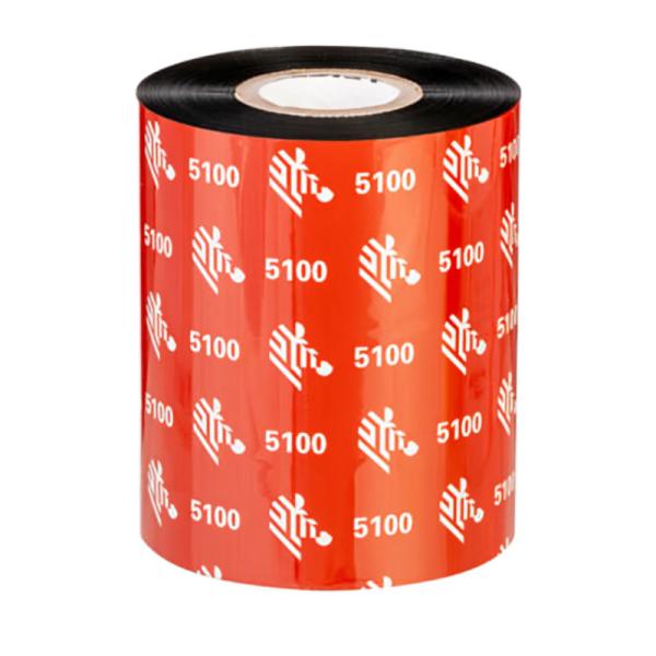 Ribbon Zebra 5100 Resina 89MM X 1,476 Pies Core 1"