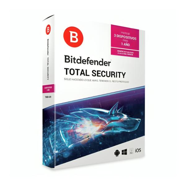 Licencia antivirus Bitdefender total security 3 usuarios Imagen secundaria del producto
