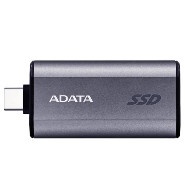 HD Solido Externo 500GB Adata SC750 USB 3.2 Gen 2 Tipo C 1050 Mb/s 1000 Mb/s SC750-500G-CCBK - Gris