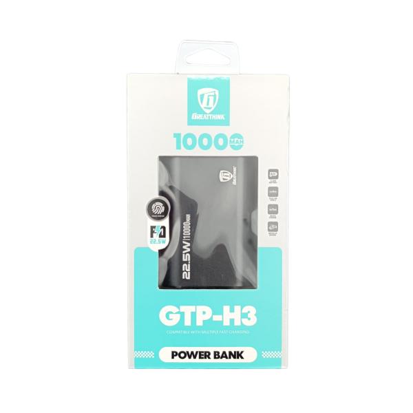 Bateria de Emergencia GTP-H3 10000MAH Gratthink - Negro
