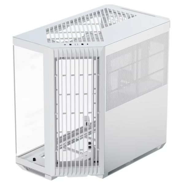 Case Apnx V1-WT-V1 mid tower sin ventilación incluida con vidrio lateral y malla frontal angulada apcm-vi01003.21 Imagen secundaria del producto