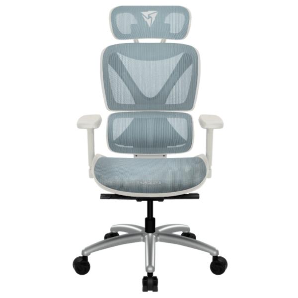 Silla de Oficina Ergonómica THUNDERX3 Xtc Chroma Malla de Cuero Sintético Transpirable Tegc-3073102.b1 - Azul/blanco