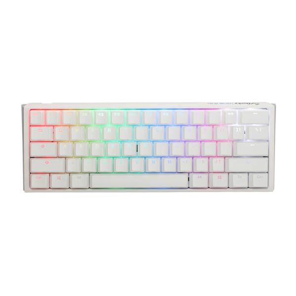 Teclado Gaming RGB Ducky One 3 Mini Mecanico USB-C Español Switch Café DKON2161ST-BESPDPWWWSC1 - Blanco