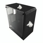 Case Gaming RGB Eagle Warrior Cg01w8ra001c Mid Tower Sin Ventilación Incluida con Vidrio Lateral - Negro
