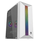 Case Gaming Eagle Warrior Cm16ktra002c Mini Tower Ventilador 1 de 120MM con Acrilico - Blanco
