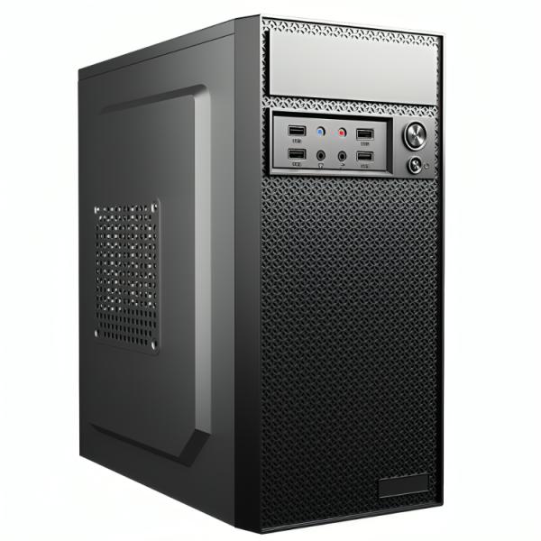 Case Cm24ktra001c Mini Tower Sin Ventilación Incluida con Panel Lateral y con Fuente de Poder 600W - Negro