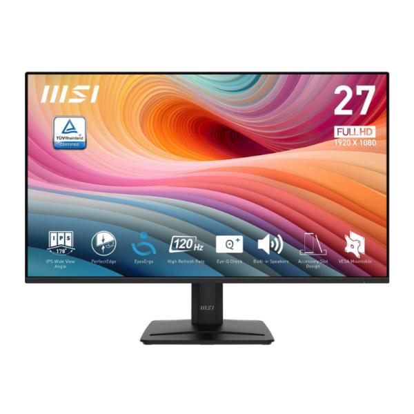 Monitor Msi Plano 27" PRO MP275 E2 1920 X 1080 IPS 120HZ Freesync HDMI y VGA Negro - Negro