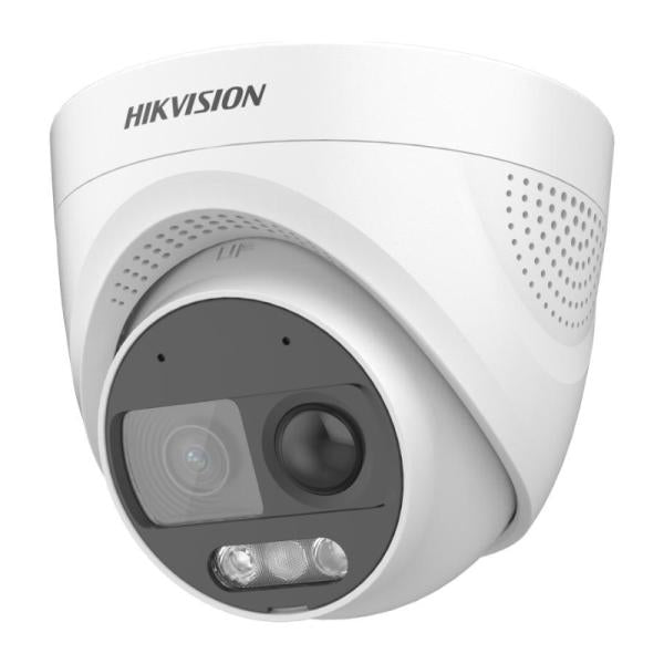 Cámara turret Hikvision DS-2CE72DF3T-PIRXOS 2.8 mm 2 mp pir siren audio luz hasta 20 m 300614586 Imagen secundaria del producto