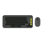 Teclado y Mouse Logitech Pop Icon Combo Inalámbrico Bluetooth Español 920-013052 - Negro